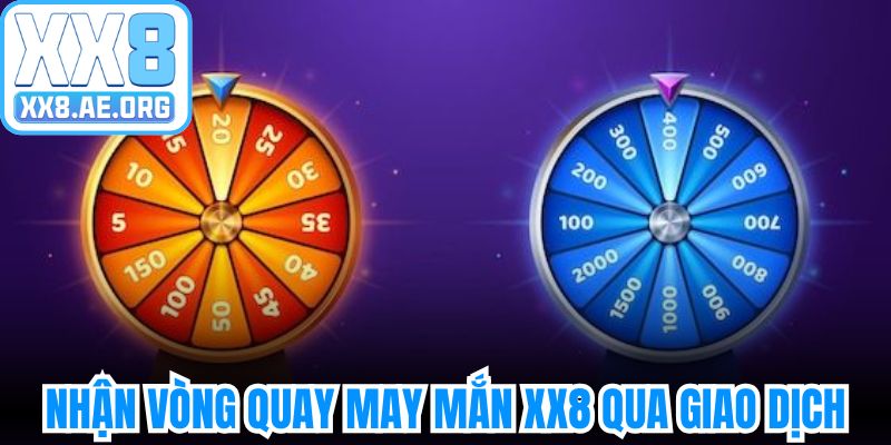 Cách thức nhận vòng quay may mắn XX8 qua giao dịch